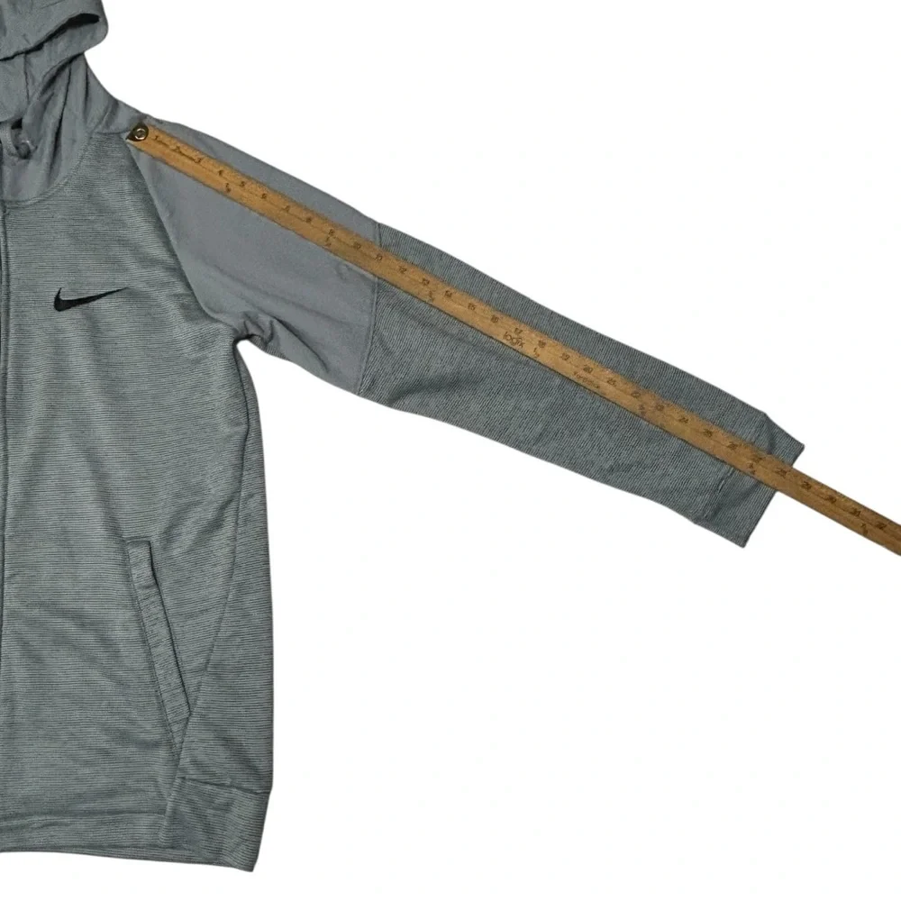 Nike Dry Fit Mens Size M Hoodie Full Zip Gym Running Training Activewear Pockets - Picture 8 of 10